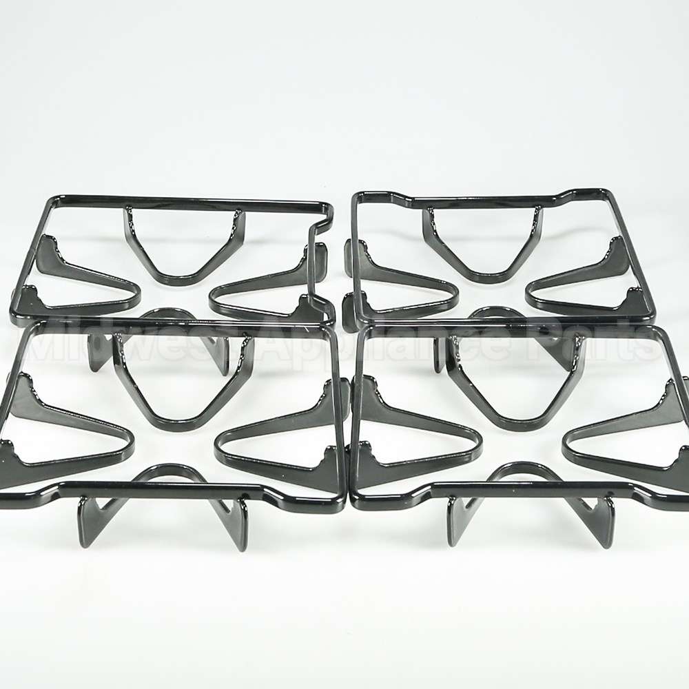 WPW10268483 Whirlpool Stove Oven Range 4 Piece Black Grate Kit