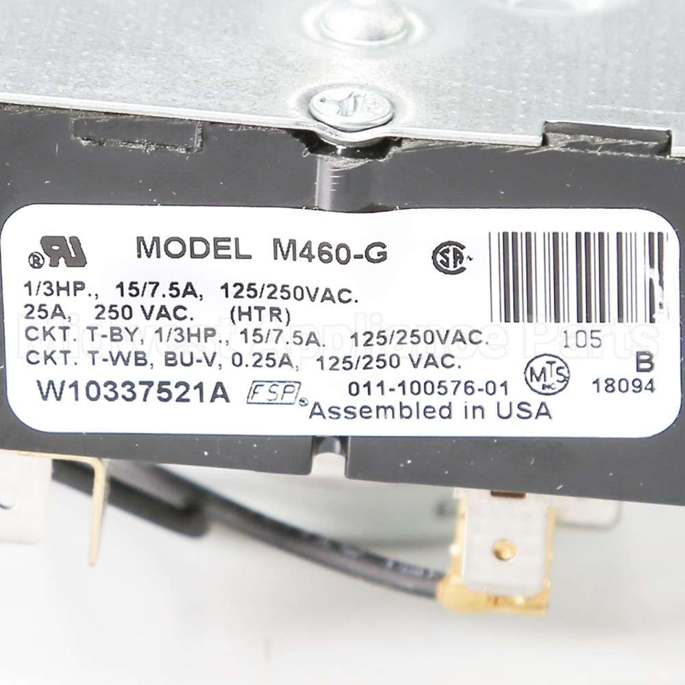 WPW10337521 Whirlpool Timer