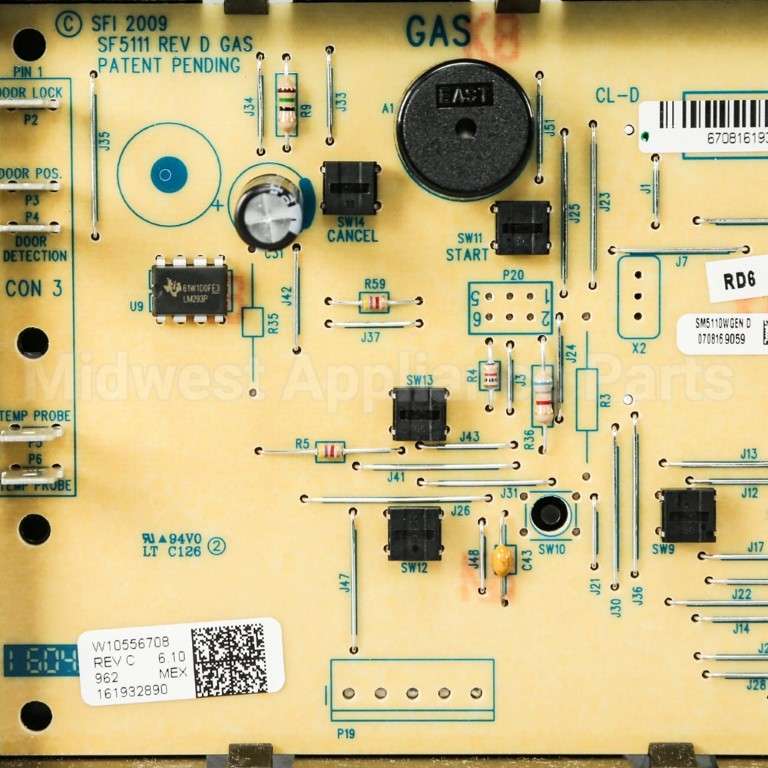 WPW10556708 Whirlpool Cntrl-Elec