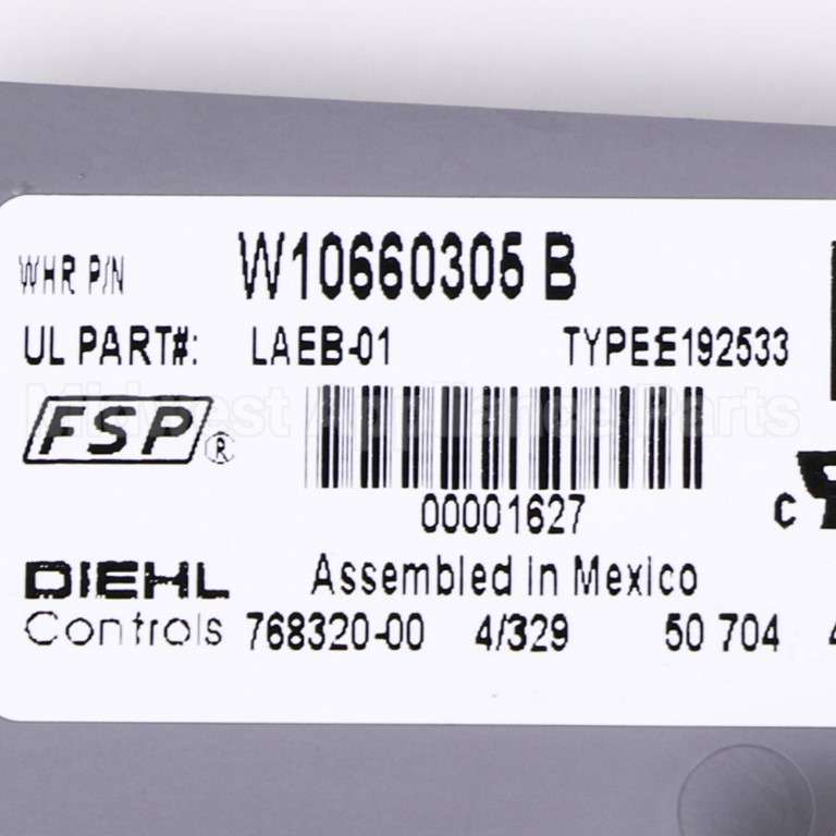 WPW10660305 Whirlpool Cntrl-Elec