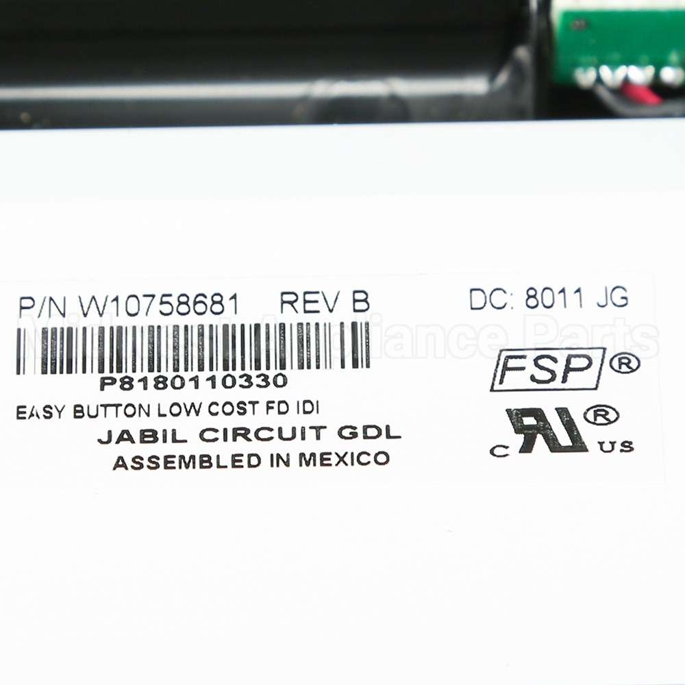 WPW10758681 Whirlpool Cntrl-Elec