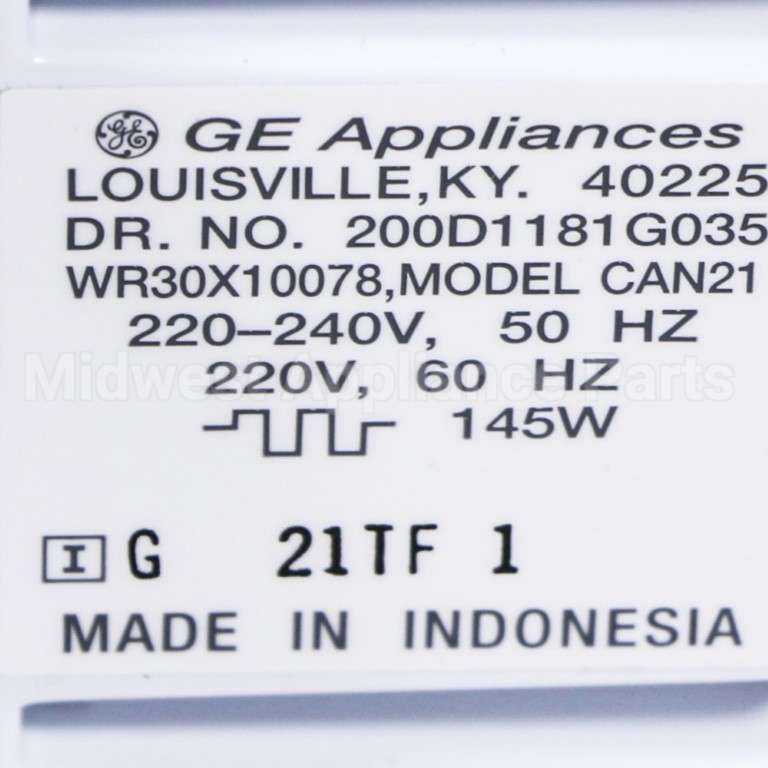 WR30X10081 GE Electronic Im Intl Rohs