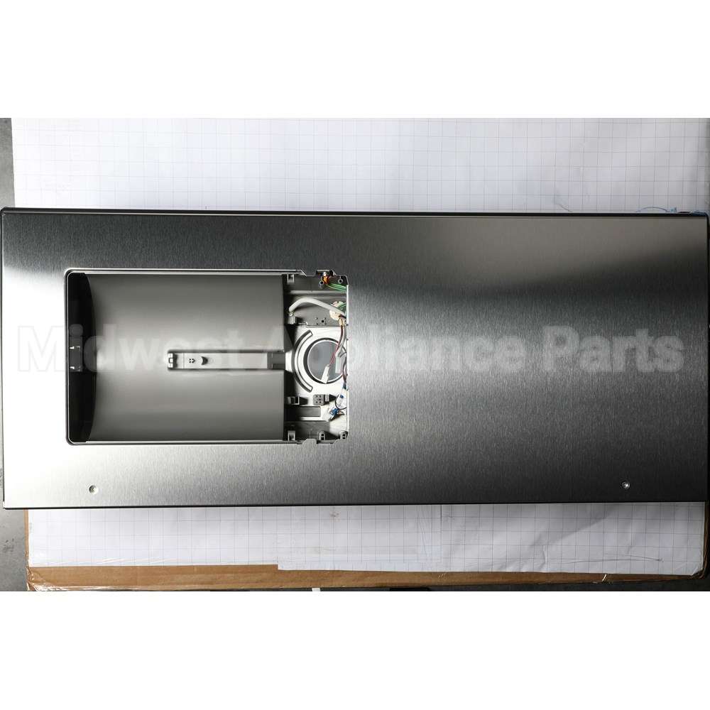 WR78X37441 GE Refrigerator Door - Left Hand Dispenser Stainless Steel