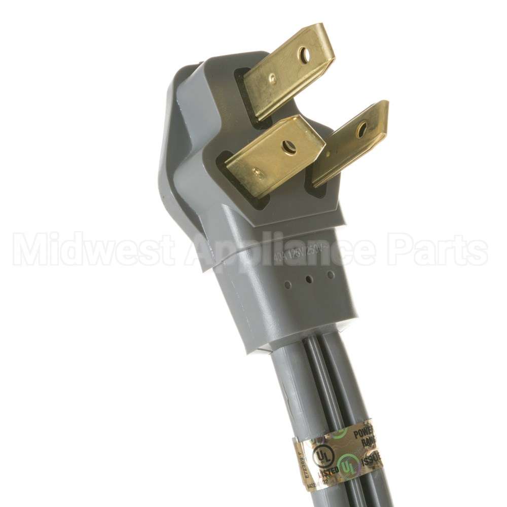 WX09X10007 GE 5' 40Amp 3 Wire Range Cord