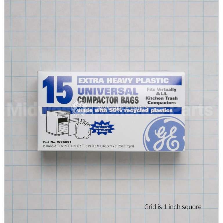 WX60X1 GE Universal Compactor Bags - 15 Count