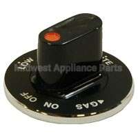 Y0042656 Whirlpool Knob Gas Valve (Blk)