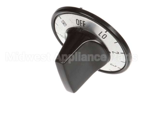 ZHW-10518 Crown Verity Control Knob, Silver, Numbered