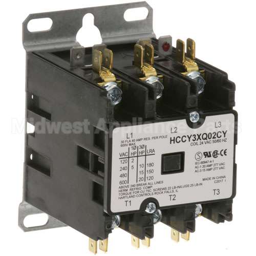 00-112124-10-2 Compatible Hobart Contactor 3P 30/40A 24V