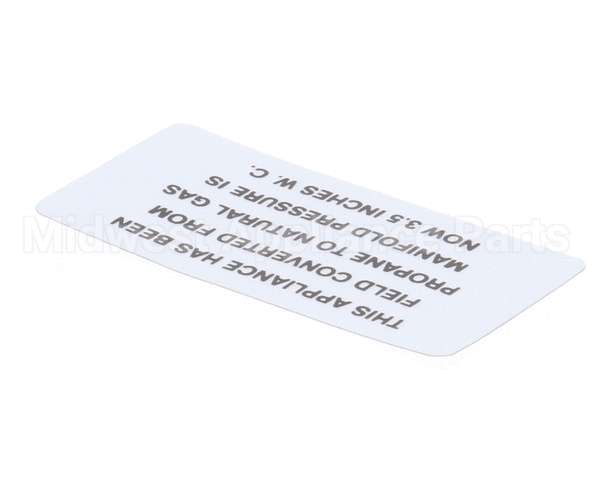 00-421727-00002 Vulcan Hart Plate,Propane To Natural Gas
