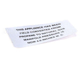 00-421727-00004 Vulcan Hart Plate,Propane To Natural Gas