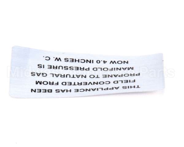 00-421727-00004 Vulcan Hart Plate,Propane To Natural Gas