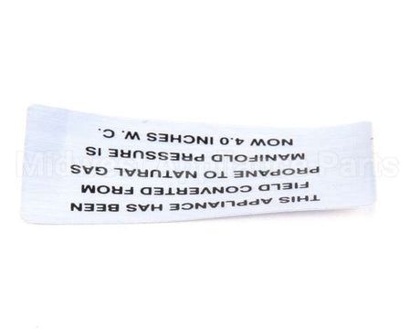 00-421727-00004 Vulcan Hart Plate,Propane To Natural Gas