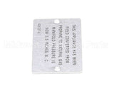 00-421727-00005 Vulcan Hart Plate,Propane To Natural Gas