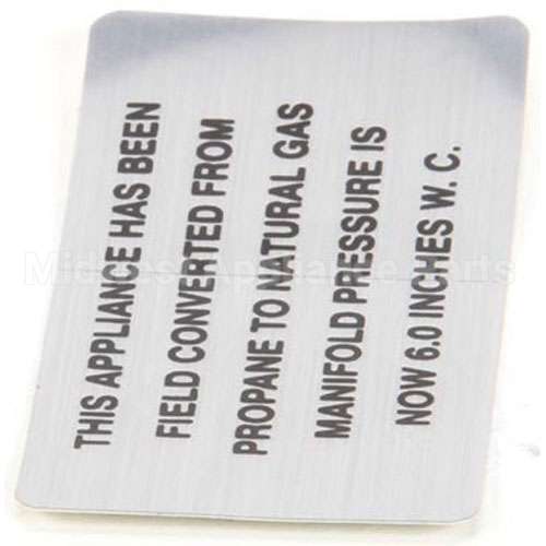 00-421727-00006 Compatible Vulcan Propane To Np Plate