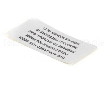 00-421727-00006 Vulcan Hart Plate,Propane To Natural Gas