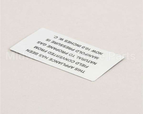 00-421727-00009 Vulcan Hart Plate,Natural To Propane Gas