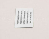 00-421727-00009 Vulcan Hart Plate,Natural To Propane Gas