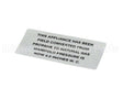 00-421727-00016 Hobart Plate,Propane To Nat Gas (5.0)