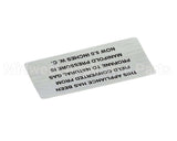 00-421727-00016 Hobart Plate,Propane To Nat Gas (5.0)