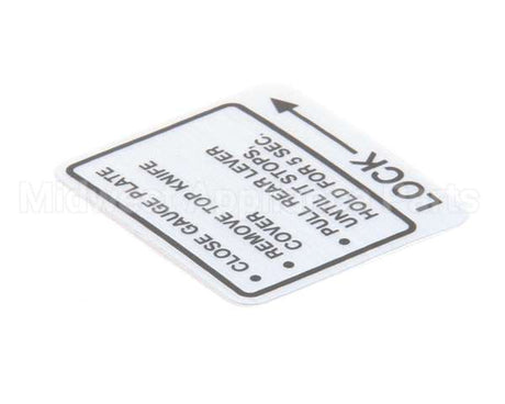 00-437239 Hobart Label,Instruction