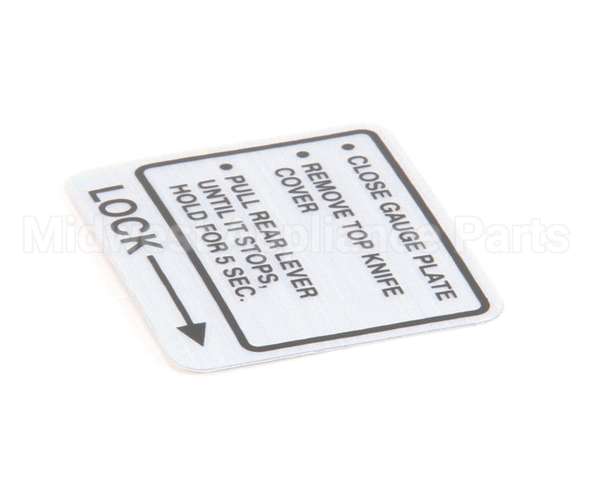 00-437239 Hobart Label,Instruction