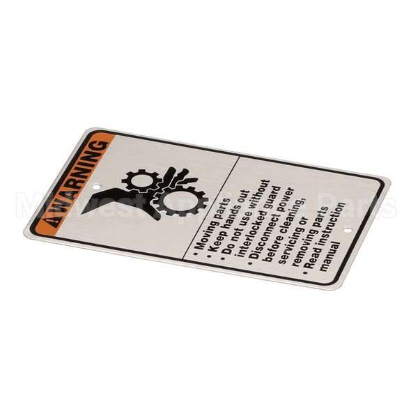 00-438131-00001 Compatible Hobart Plate, Caution
