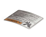 00-438131-054-2 Hobart Label,Warning