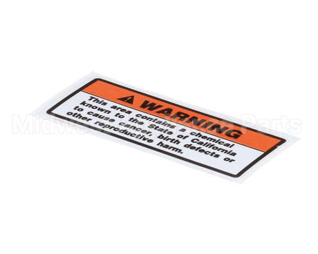 00-438131-061-2 Hobart Label,California Warning