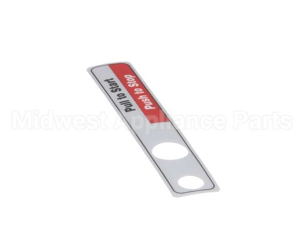 00-477735 Hobart Label,Start/Stop (Dom)
