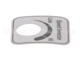 00-478265 Hobart Label,Speed Select (Domestic)