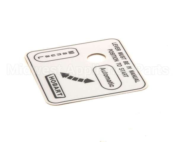 00-478274 Hobart Label,Auto/Man (Domestic)