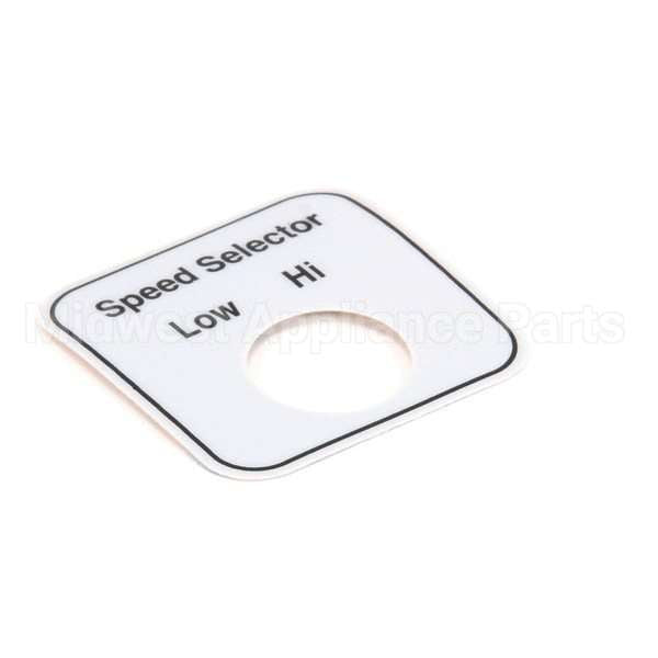 00-478296 Compatible Hobart Label, Speed Select (Domestic)