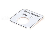 00-478296 Hobart Label,Speed Select (Domestic)
