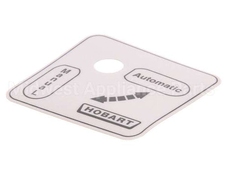00-479288 Hobart Label,Auto/Man (Domestic)