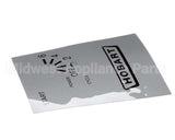 00-811835 Hobart Label,Control Panel Logo