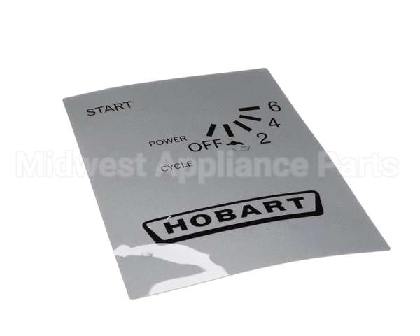 00-811835 Hobart Label,Control Panel Logo