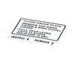 00-914681 Hobart Label, Instruction