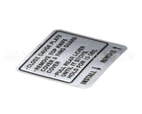 00-914681 Hobart Label, Instruction