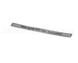 00-916957-00050 Hobart Label, Slicer Lifting Message