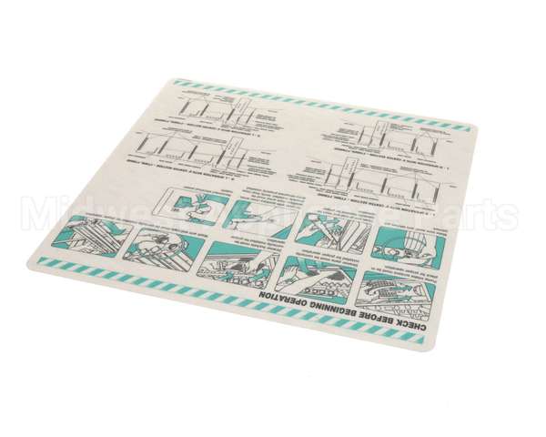 00-918418 Hobart Label,Install,Pre-Op Check