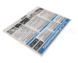 00-948326 Hobart Label, Instruction Cleaning, T
