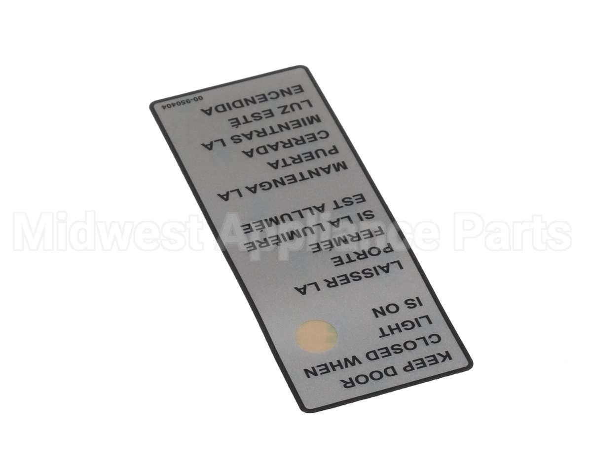 00-950404 Hobart Label, Condensing Cycle