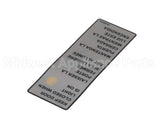 00-950404 Hobart Label, Condensing Cycle