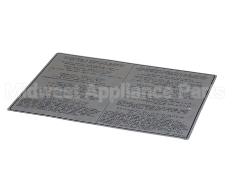 00-974827 Hobart Label, Dishwasher-Bilingual