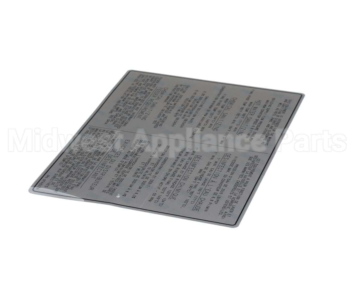 00-974827 Hobart Label, Dishwasher-Bilingual