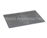 00-974827 Hobart Label, Dishwasher-Bilingual