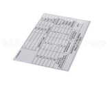 00-974949 Hobart Label, Overload Settings