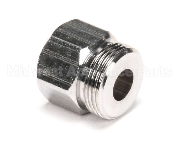 000729-40 T&S Brass Hose Inlet Nut, Chrome-Plated Brass