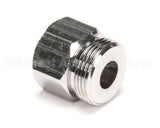 000729-40 T&S Brass Hose Inlet Nut, Chrome-Plated Brass
