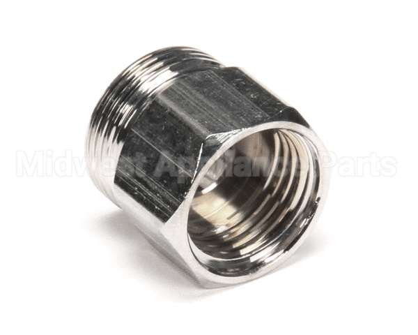 000729-40 T&S Brass Hose Inlet Nut, Chrome-Plated Brass